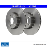 ATE Disque de frein original en 2 pièces (24012201431) pour Renault