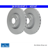 ATE Disque de frein original en 2 pièces (24012201471) pour Abarth, Alfa Romeo, Citroën, Fiat, Lancia, Peugeot