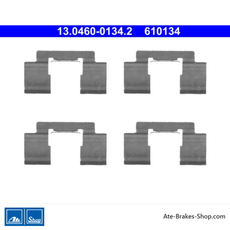 ATE Kit original de accesorios para pastillas de freno (13046001342) para Chrysler