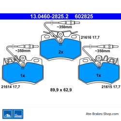 ATE plaquettes de frein d’origine (13046028252) pour Citroën
