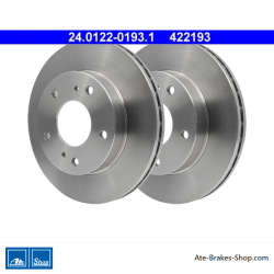ATE Original 2 Pieces Brake Disk (24012201931) for Nissan