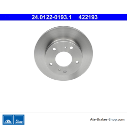 ATE Disco de freno original de 2 piezas (24012201931) para Nissan