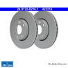 ATE Original 2 Pieces Brake Disk (24012202161) for Dacia, Nissan, Renault