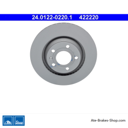 ATE Disco de freno original de 2 piezas (24012202201) para Audi