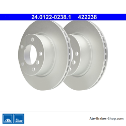 ATE Disque de frein original en 2 pièces (24012202381) pour BMW