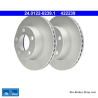 ATE Disco de freno original de 2 piezas (24012202391) para BMW