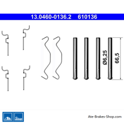 ATE Original brake pad accessories kit (13046001362) for Toyota