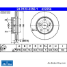 ATE Originale zweiteilige Bremsscheibe (24012202561) für Toyota