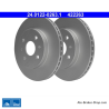 ATE Originele 2-stuks remschijf (24012202631) voor Daihatsu, Subaru