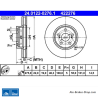 ATE Disque de frein original en 2 pièces (24012202761) pour Subaru, Toyota