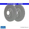 ATE Originele 2-stuks remschijf (24012202891) voor Dacia, Renault, Smart