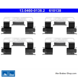 ATE Kit d’accessoires de plaquettes de frein d’origine (13046001382) pour Toyota