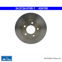 ATE Disco de freno original de 2 piezas (24012401091) para Ford