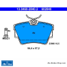 ATE originale Bremsbeläge (13046028402) für Fiat, Nissan, Opel, Renault