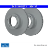 ATE Disco de freno original de 2 piezas (24012401371) para Renault