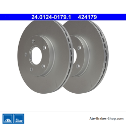 ATE Originale zweiteilige Bremsscheibe (24012401791) für Ford