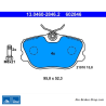 ATE plaquettes de frein d’origine (13046028462) pour Volvo