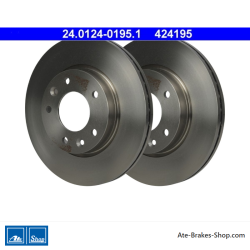 ATE Original 2 Pieces Brake Disk (24012401951) for Kia