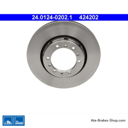 ATE Disco de freno original de 2 piezas (24012402021) para Mitsubishi