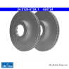 ATE Original 2 Pieces Brake Disk (24012407241) for Mitsubishi