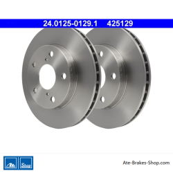 ATE Disco de freno original de 2 piezas (24012501291) para Toyota
