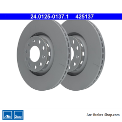 ATE Original-2-teilige Bremsscheibe (24012501371) für Audi, Seat, Skoda