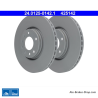 ATE Original zweiteilige Bremsscheibe (24012501421) für Opel, Saab