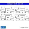 ATE Original brake pad accessories kit (13046001452) for Citroën
