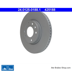 ATE Disco de freno original (24012501881) para Mazda