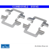 ATE Kit d’accessoires de plaquettes de frein d’origine (13046001452) pour Citroën