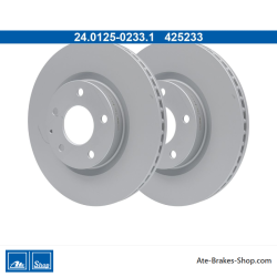 ATE Original 2 Pieces Brake Disk (24012502331) for Mazda