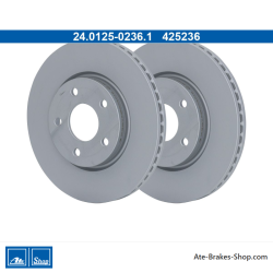 ATE Disque de frein original en 2 pièces (24012502361) pour Ford