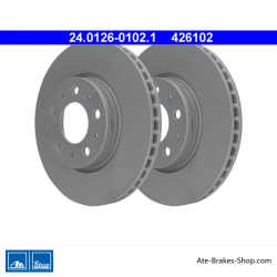 ATE Disque de frein original en 2 parties (24012601021) pour Volvo