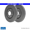 ATE Disque de frein original en 2 pièces (24012601061) pour Citroën, Peugeot