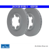 ATE Originale zweiteilige Bremsscheibe (24012601091) für Ford, Nissan