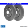 ATE Originale zweiteilige Bremsscheibe (24012601561) für Toyota