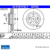 ATE Disco de freno original de 2 piezas (24012601621) para Mitsubishi