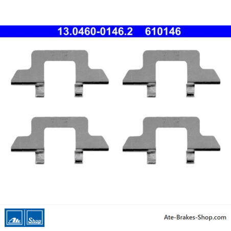 ATE Original brake pad accessories kit (13046001462) for Citroën