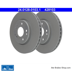 ATE Original 2 Pieces Brake Disk (24012801031) for Mercedes-Benz