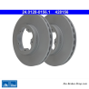 ATE Disque de frein original en 2 pièces (24012801561) pour Ford