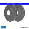 ATE Disco de freno original de 2 piezas (24012801891) para Toyota