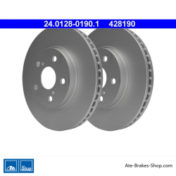 ATE Originale zweiteilige Bremsscheibe (24012801901) für Toyota