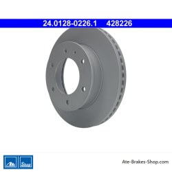 ATE Disco de freno original (24012802261) para Ford, Mazda
