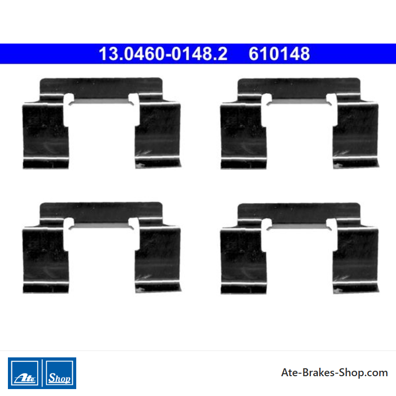 ATE Kit original de accesorios para pastillas de freno (13046001482) para Nissan